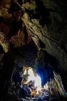 Inside the rocky cave photo