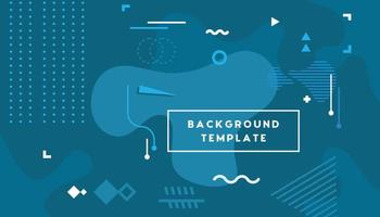 Abstract Memphis style background Vector