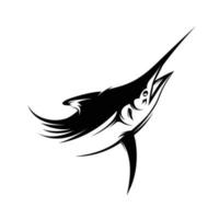 pescar silueta logo diseño. pescado logo ilustración vector