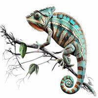 chameleon illustration aesthetic photo