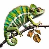 chameleon  illustration AI Generated photo