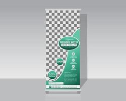 Business or Corporate Marketing Roll Up Banner vector