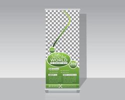 Travel Vacation Roll Up Banner Design vector