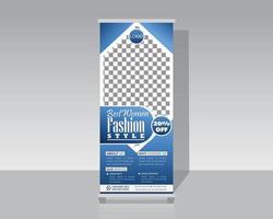 Shopping Roll Up Banner vector