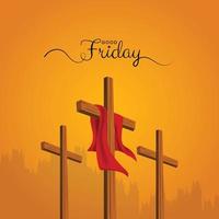 Good Friday Peace of Holy Week Social Media Post vector