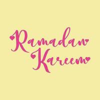 WebRamadan English Text Typography and Calligraphy in Vector. Ramadan Theme, Greeting Card, vector