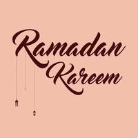 WebRamadan English Text Typography and Calligraphy in Vector. Ramadan Theme, Greeting Card, vector