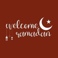 WebRamadan English Text Typography and Calligraphy in Vector. Ramadan Theme, Greeting Card, vector