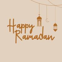 WebRamadan English Text Typography and Calligraphy in Vector. Ramadan Theme, Greeting Card, vector