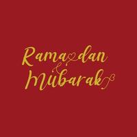 WebRamadan English Text Typography and Calligraphy in Vector. Ramadan Theme, Greeting Card, vector