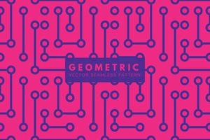 círculos y líneas geométrico formas vector repitiendo sin costura modelo