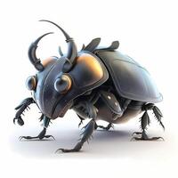 rinoceronte escarabajo ilustración ai generado foto