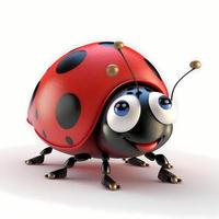 ladybug illustration AI Generated photo