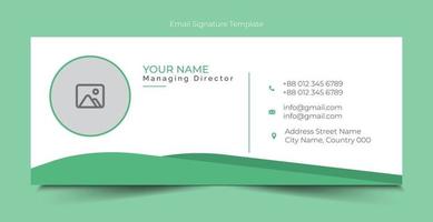 Free Vector email signature template design