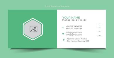 Free Vector email signature template design