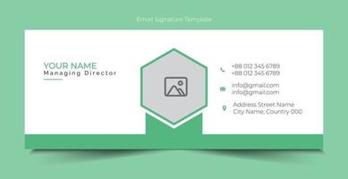 Free Vector email signature template design