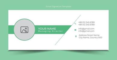 Free Vector email signature template design