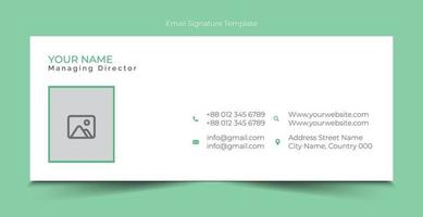 Free Vector email signature template design