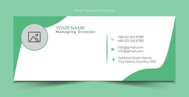 Free Vector email signature template design