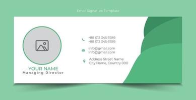 Free Vector email signature template design