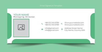 Free Vector email signature template design