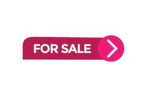 for sale vectors.sign label bubble speech for sale vector