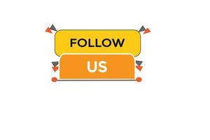 follow us vectors.sign label bubble speech follow us vector