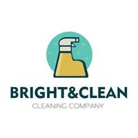 Cleaning company concept logo template vector