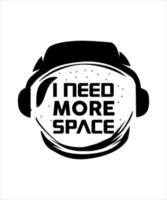 Space logo vector illustration tshirt design