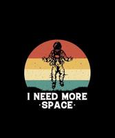 i need more space concept design vector