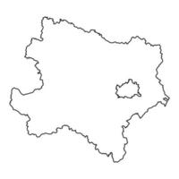 Lower Austria state map of Austria. Vector illustration.