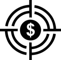 Target focus icon symbol design image, illustration of the success goal icon concept. EPS 10 vector