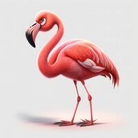 flamingo illustration AI Generated photo