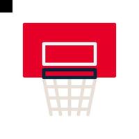 baloncesto aro icono logo vector