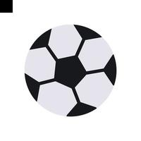 fútbol pelota icono logo vector plano estilo