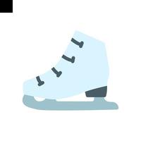 Skating shoe flat icon. linear style sign for mobile concept and web design vector