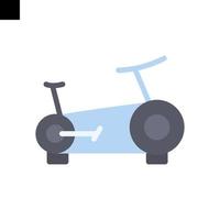 Stationary bike icon logo vector flat style