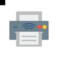 smart printer icon flat style vector