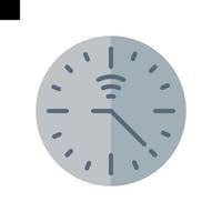 smart clock icon line style vector