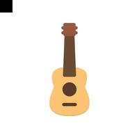 acústico guitarra icono logo estilo estilo vector