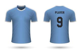 Realistic soccer shirt jersey vector