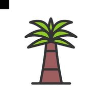 palm trees icon vector logo style