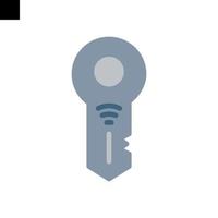 smart key icon line style vector