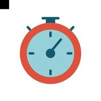 Stopwatch icon vector flat style