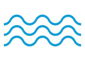 Wave water sign. Water form. Vector illustration