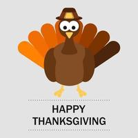 Thanksgiving Day. Greeting card. Vector illustration. EPS 10