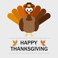 Thanksgiving Day. Greeting card. Vector illustration. EPS 10