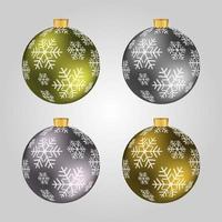 Christmas-tree decorations, present. Christmas toy. Vector illustration