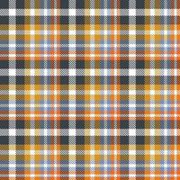 tartan pattern fabric design texture is a patterned cloth consisting of criss crossed, horizontal and vertical bands in multiple colours. Tartans are regarded as a cultural icon of Scotland. vector
