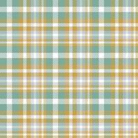 Plaid Pattern Seamless Textile Is Made With Alternating Bands of Coloured  Pre Dyed  Threads Woven as Both Warp and Weft at Right Angles to Each Other. vector